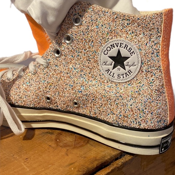 CONVERSE x JW ANDERSON GLITTER CHUCK 70 HIGH TOP SNEAKERS CHUCK TAYLOR A Size 11 - Picture 4 of 10